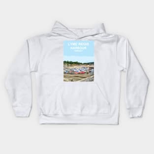 Lyme Regis Dorset. Travel poster. Gift. Kids Hoodie